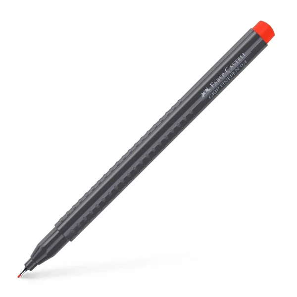FABER-CASTELL MARKER GRIP FINEPEN 0.4mm RED ORANGE