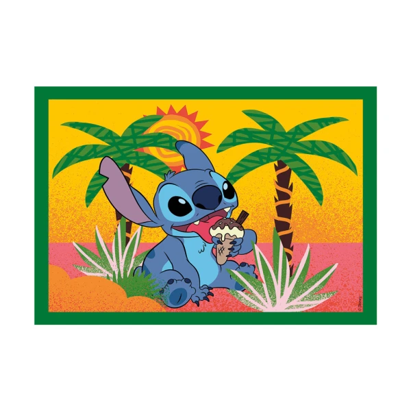 CLEMENTONI ΠΑΙΔΙΚΟ ΠΑΖΛ 4 ΣΕ 1 SUPER COLOR DISNEY STICH 12-16-20-24 ΤΜΧ