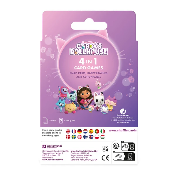 CARDS BOARD GAME SHUFFLE FUN - GABBY\'S DOLLHOUSE