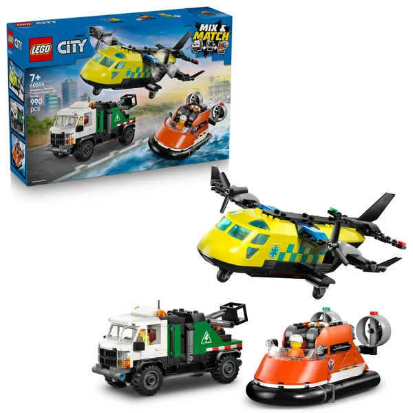 LEGO® CITY ΣΥΛΛΟΓΗ ΜΕ ΑΕΡΟΠΛΑΝΟ, ΦΟΡΤΗΓΟ ΕΞΥΠΗΡΕΤΗΣΗΣ & ΧΟΒΕΡΚΡΑΦΤ