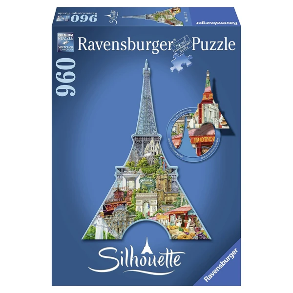 RAVENSBURGER PUZZLE SILHOUETTE EIFFEL\'S TOWER