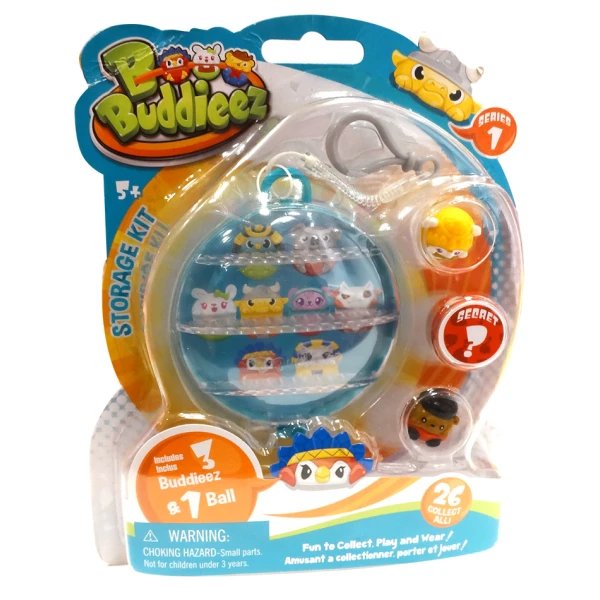 BBUDDIEEZ  STORAGE BALL WITH 3 BUDDIEEZ