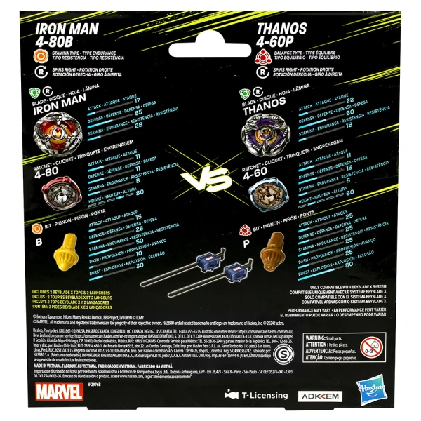 BEYBLADE X MARVEL IRON MAN vs THANOS