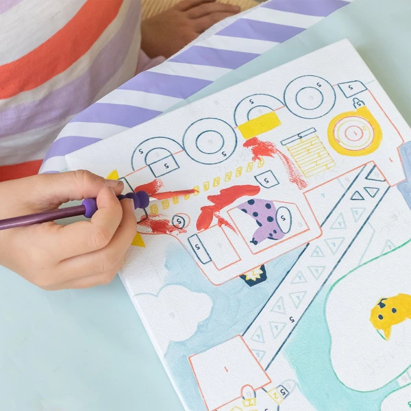 PETIT PINCEAU KIDS ΖΩΓΡΑΦΙΚΗ ΜΕ ΑΡΙΘΜΟΥΣ - WOUF