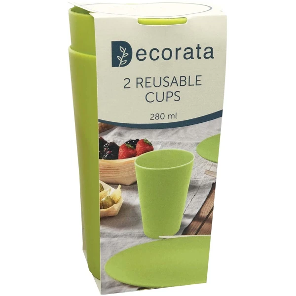 ΠΟΤΗΡΙΑ ΠΟΛΛΑΠΛΩΝ ΧΡΗΣΕΩΝ 280ml 2 τεμ. LIME GREEN