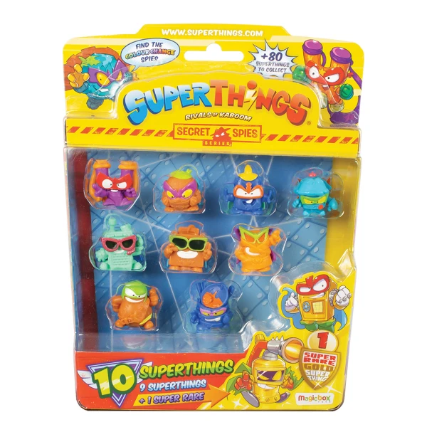 SUPERTHINGS SECRET SPIES BLISTER 9+1 COLLECTIBLE FIGURES FOR AGES 3+ - 4 DESIGNS