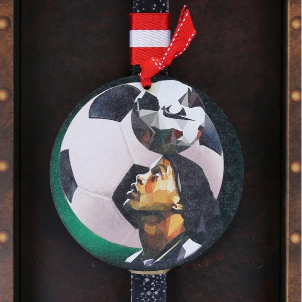 SYNCHRONIA HANDMADE CANDLE 30 cm FOOTBALL HEADER