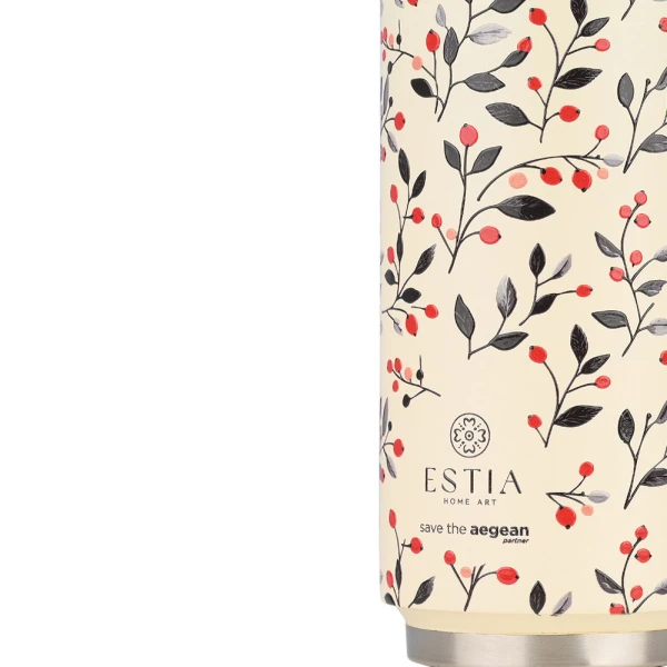 ESTIA HOME ART TRAVEL CUP 500ml - BLOOM BEIGE