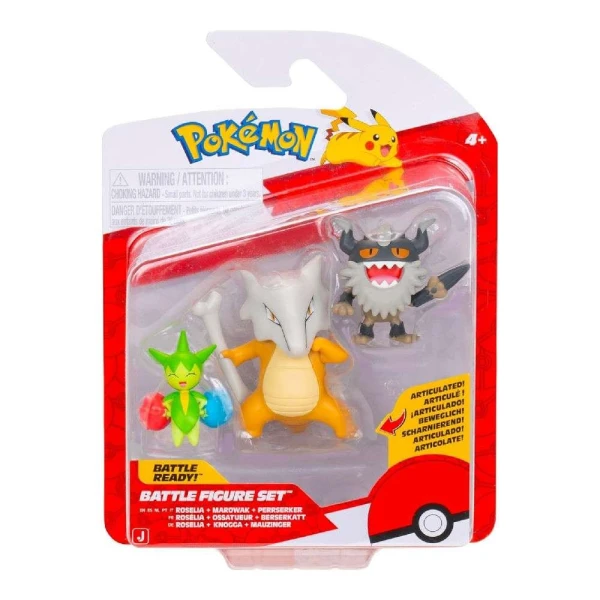 POKEMON ΦΙΓΟΥΡΕΣ W26 ROSELIA-PERRSERKER-MAROWAK