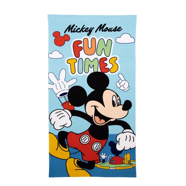 MICROFIBER BEACH TOWEL 70X140 cm MICKEY MOUSE FUN TIMES