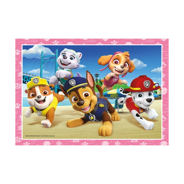 CLEMENTONI ΠΑΙΔΙΚΟ ΠΑΖΛ 4 ΣΕ 1 SUPER COLOR NICKELODEON PAW PATROL 12-16-20-24 τμχ 