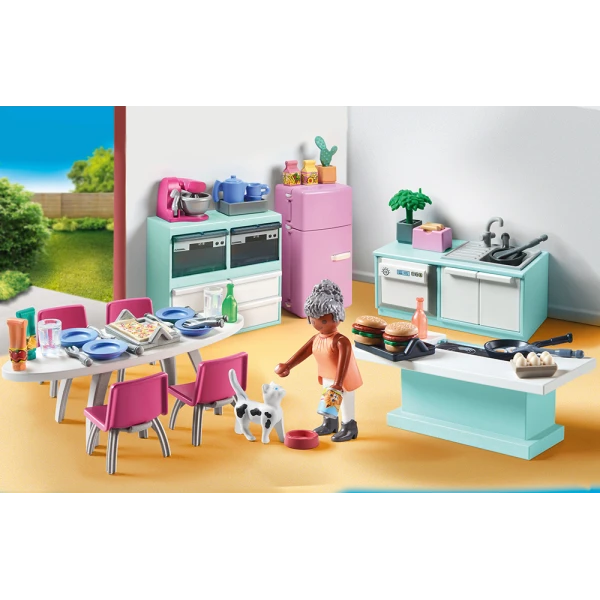 PLAYMOBIL CITY LIFE ΜΟΝΤΕΡΝΑ ΚΟΥΖΙΝΑ ΜΕ ΤΡΑΠΕΖΑΡΙΑ
