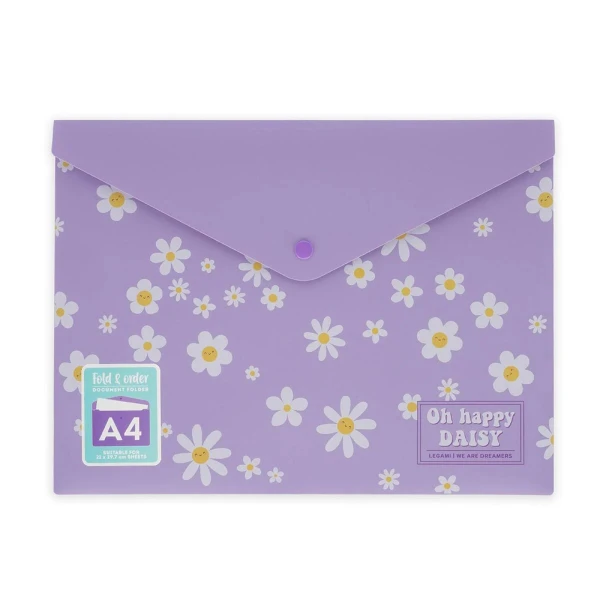 LEGAMI FOLDER WITH BUTTON FOLD & ORDER - DAISY