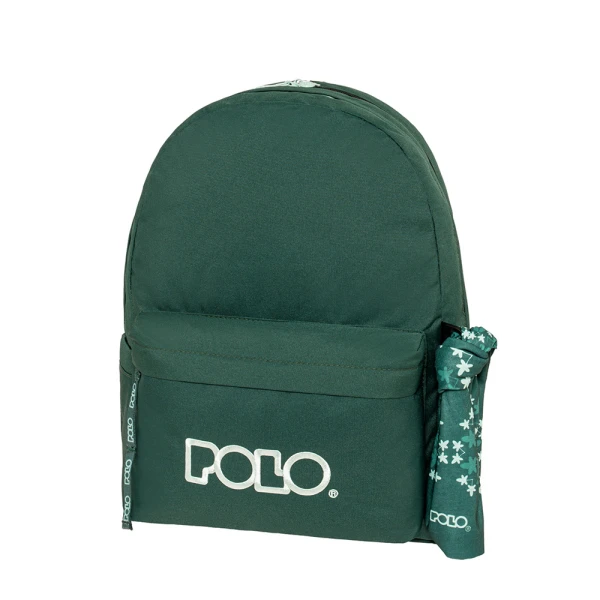 POLO 2026 BACKPACK ORIGINAL DOUBLE SCARF DARK GREEN-LIGHT CYAN