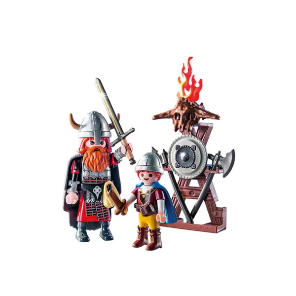 PLAYMOBIL ΠΑΣΧΑΛΙΝΗ ΕΚΠΛΗΞΗ - HISTORY ΒΙΚΙΝΓΚ ΜΕ ΠΑΙΔΑΚΙ ΚΑΙ ΟΠΛΑ