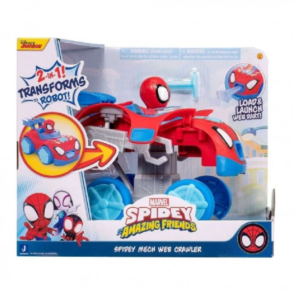 SPIDEY AND HIS AMAZING FRIENDS ΟΧΗΜΑ-ΡΟΜΠΟΤ 20 εκ. 2 ΣΕ 1 ΜΕ ΦΙΓΟΥΡΑ