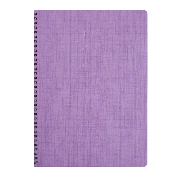 SPIRAL NOTEBOOK A4 3 TOPICS 90 SHEETS LINEN - 5 COLOURS