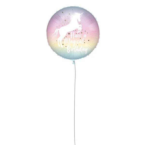 ΜΠΑΛΟΝΙ MAGICAL BIRTHDAY UNICORN FOIL 46 cm