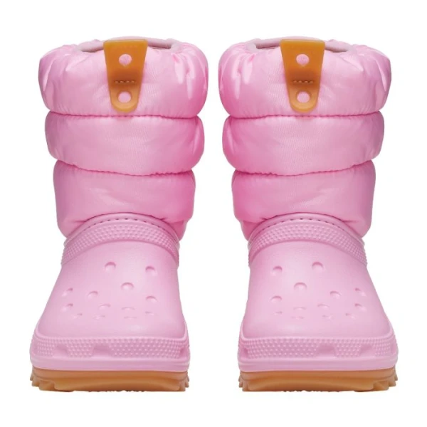 CROCS CLASSIC NEO PUFF BOOT K PINK TWEED-GUM