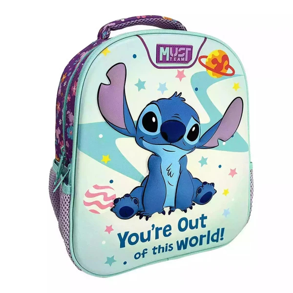 MUST TEAM ΤΣΑΝΤΑ ΠΛΑΤΗΣ ΝΗΠΙΟΥ 27Χ10Χ31 εκ. 2 ΘΗΚΕΣ - LILO & STITCH YOU\'RE OUT OF THIS WORLD