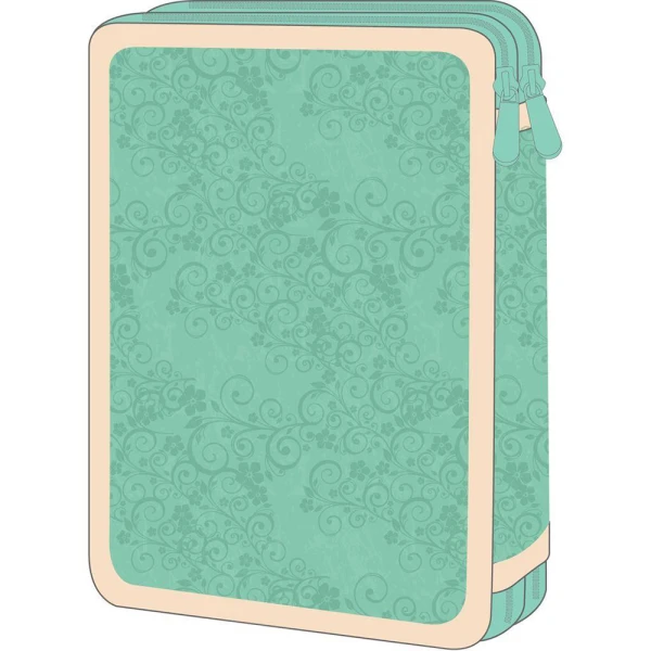 MUST TEAM DOUBLE-FILLED PENCIL CASE 15x5x21 cm – FLOWER DRESS