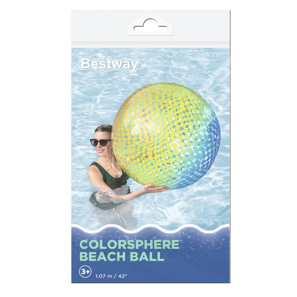 BESTWAY ΦΟΥΣΚΩΤΗ ΜΠΑΛΑ ΠΑΡΑΛΙΑΣ 107 εκ. COLORSPHERE