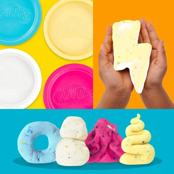 PLAY-DOH ΣΕΤ 4 ΒΑΖΑΚΙΑ CONFETTI FUN