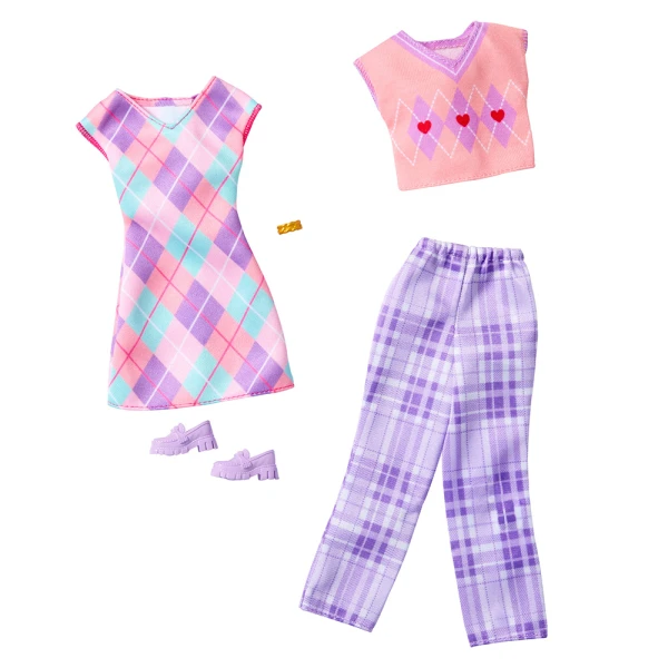 BARBIE FASHIONS - SET OF 2 - PLAID