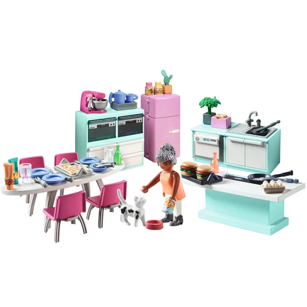PLAYMOBIL CITY LIFE ΜΟΝΤΕΡΝΑ ΚΟΥΖΙΝΑ ΜΕ ΤΡΑΠΕΖΑΡΙΑ