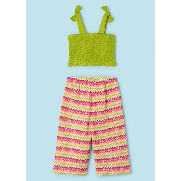 MAYORAL SET TROUSERS WASP\'S NEST LIME