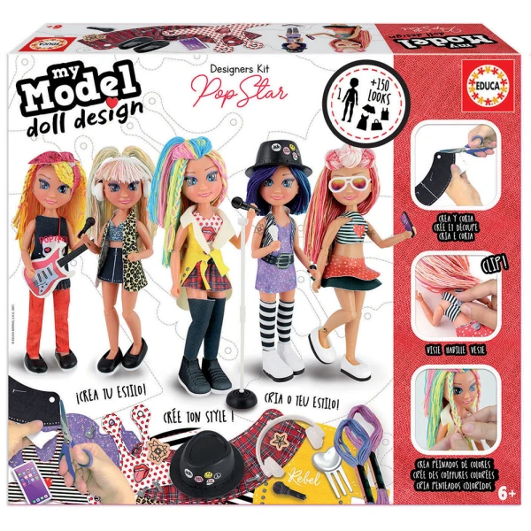 EDUCA MY MODEL DOLL DESIGN POP STAR