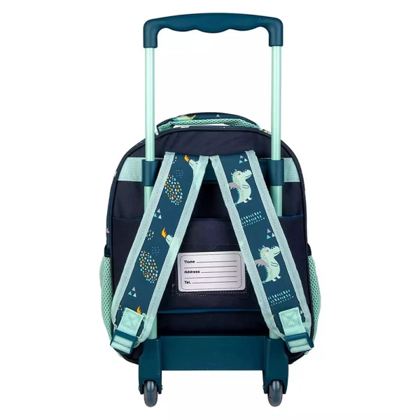 MUST TEAM PRESCHOOL TROLLEY BACKPACK 27X10X31 cm WITH 2 COMPARTMENTS - LITTLE DRAGON
