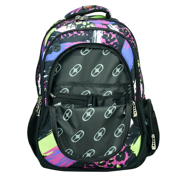 BACK ME UP OVAL BACKPACK NO FEAR FLUO PRINTS