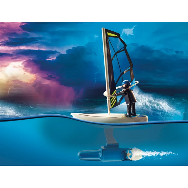 PLAYMOBIL CITY ACTION ΔΙΑΣΩΣΗ ΙΣΤΙΟΦΟΡΟΥ ΜΕ ΦΟΥΣΚΩΤΟ ΣΚΑΦΟΣ