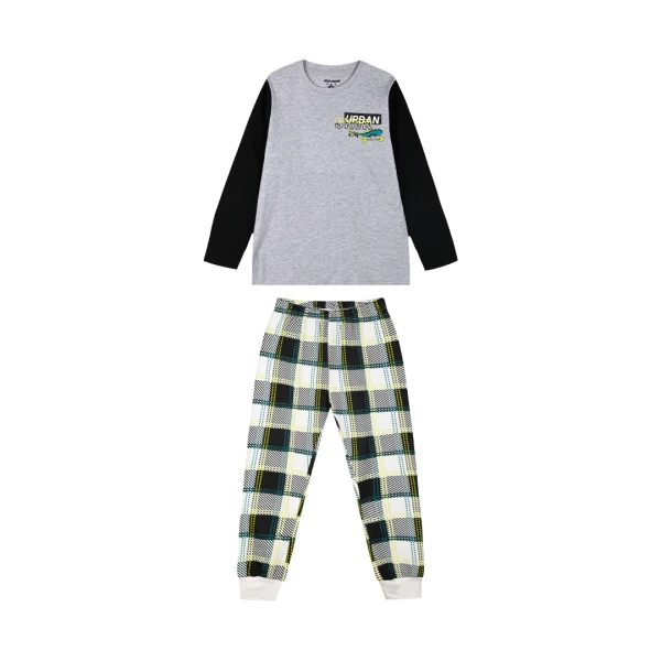 ENERGIERS  BOY\'S  PAJAMAS CHECKERED
