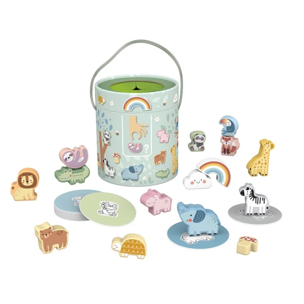 TOUCH-PERCEPTION WOODEN TOY