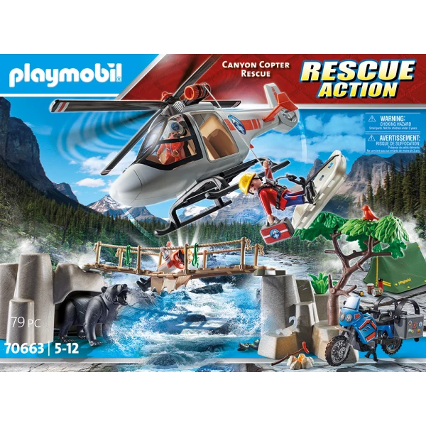 PLAYMOBIL RESCUE ACTION ΕΠΙΧΕΙΡΗΣΗ ΔΙΑΣΩΣΗΣ ΜΟΤΟΣΥΚΛΕΤΙΣΤΗ ΣΤΟ ΒΟΥΝΟ