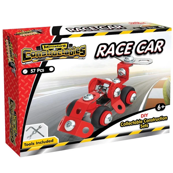 CONSTRUCT IT DIY MINI RACE CAR RED 57 pcs