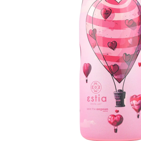 ESTIA HOME ART THERMAL TRAVEL FLASK 500ml - LOVE ASCEND
