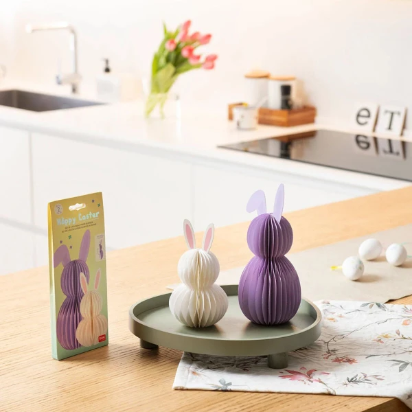 LEGAMI SET 2 FOLDABLE PAPER BUNNIES HOPPY EASTER