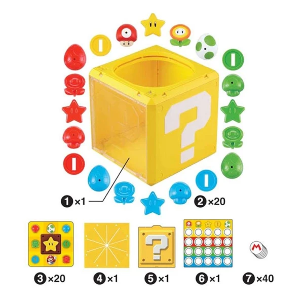 SUPER MARIO ΕΠΙΤΡΑΠΕΖΙΟ ΠΑΙΧΝΙΔΙ QUESTION BLOCK GAME