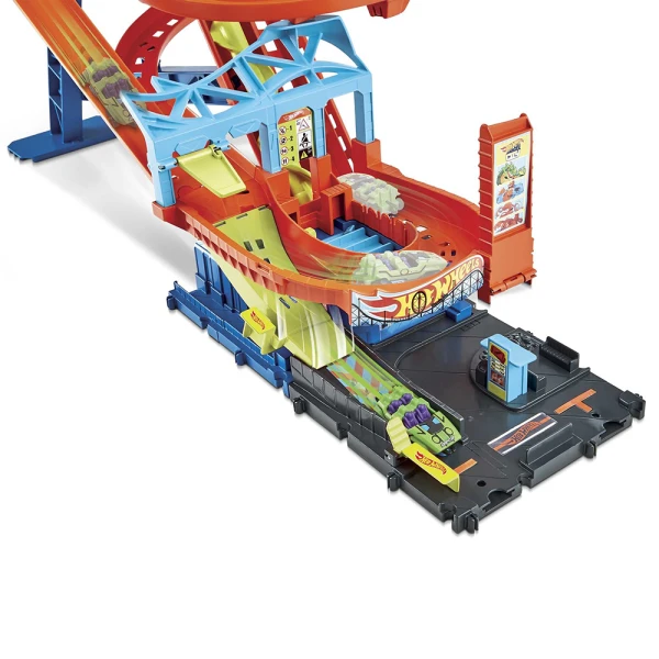 HOT WHEELS CITY - ΠΙΣΤΑ ΡΑΛΙ ΤΡΕΝΑΚΙ ΛΟΥΝΑ ΠΑΡΚ