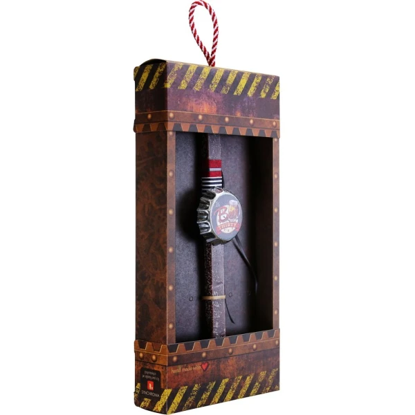 SYNCHRONIA HANDMADE CANDLE 30 cm MAGNET BOTTLE CAP OPENER CHOCOLATE