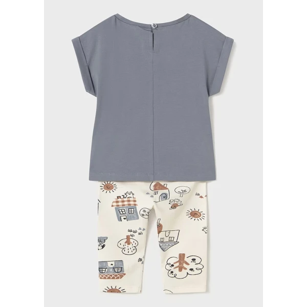 MAYORAL SET LEGGINGS PRINTED DARK GREY
