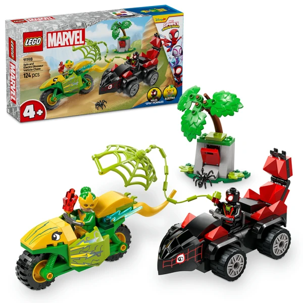 LEGO® MARVEL SPIDEY AND HIS AMAZING FRIENDS SPIN AND ELECTRO DINOSAUR VEHICLE CHASE