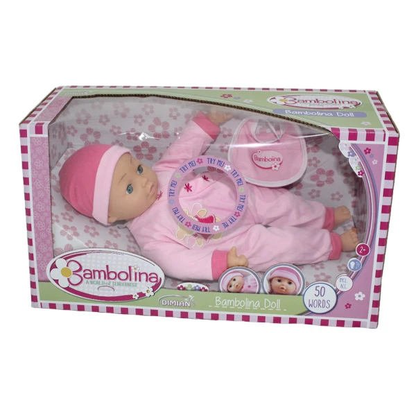 BAMBOLINA BABY DOLL 40 cm SPEAKS GREEK 50 WORDS
