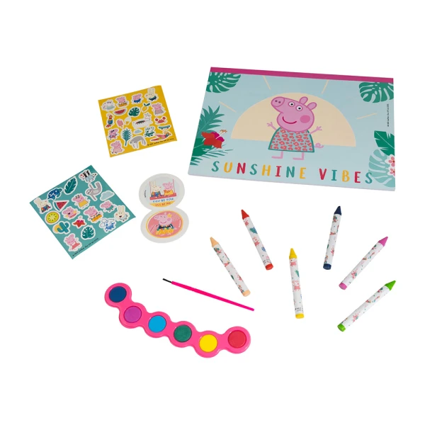 AS DRAWING SET PEPPA PIG TRANSPARENT BAG FOR AGES 3+