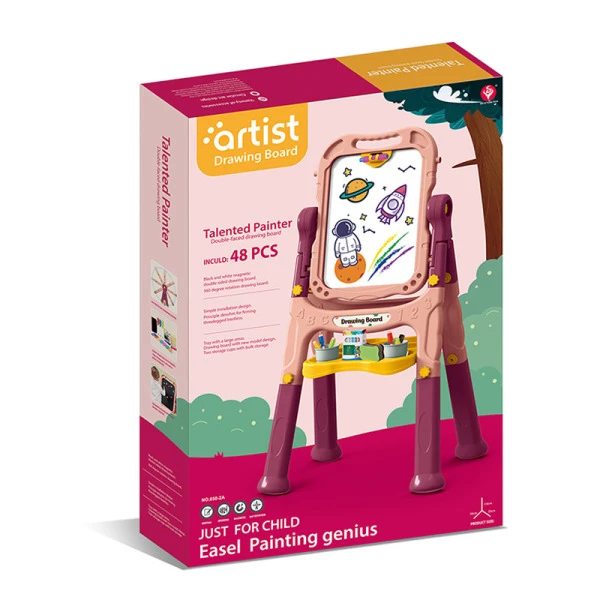 MAGNETIC BOARD 2 SIDED 110 cm. PINK