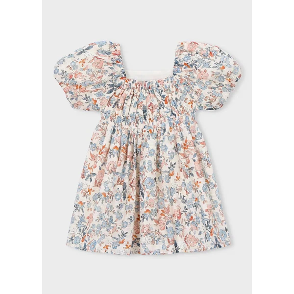 MAYORAL DRESS WITH PRINTS SALMON 
