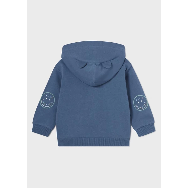 MAYORAL CARDIGAN SWEATSHIRT HOOD EARS BLUE